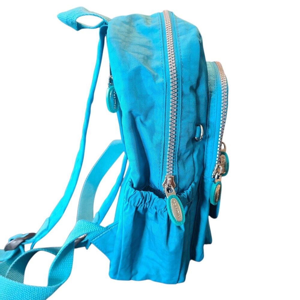 Aotian Blue Nylon Mini Backpack Lightweight Small Daypack Travel Bag Anti-Theft - Picture 3 of 10
